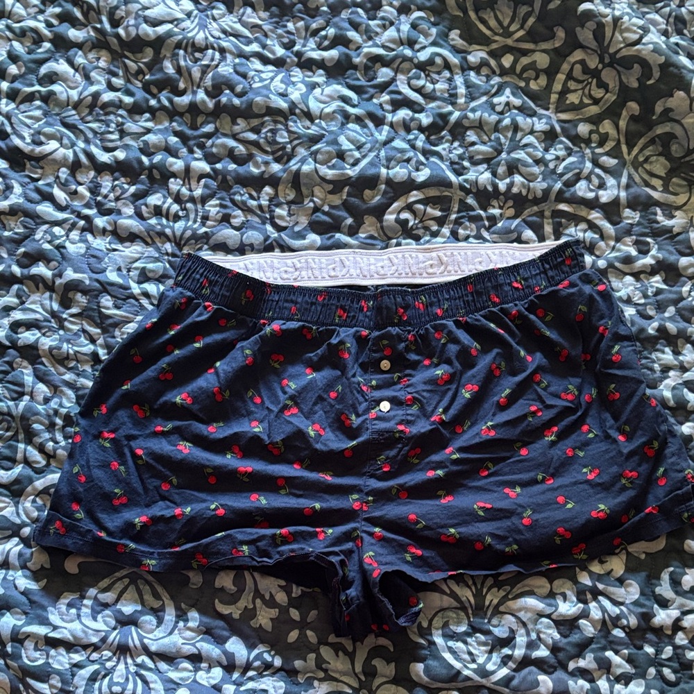 PINK Victoria's Secret Cherry Print Sleep Shorts